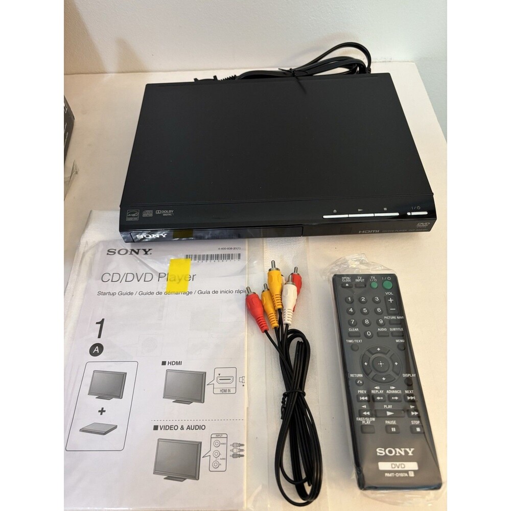 Sony DVP-SR510H DVD Upscaling Player - Black

Open box.